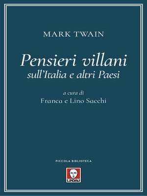 cover image of Pensieri villani sull'Italia e altri Paesi